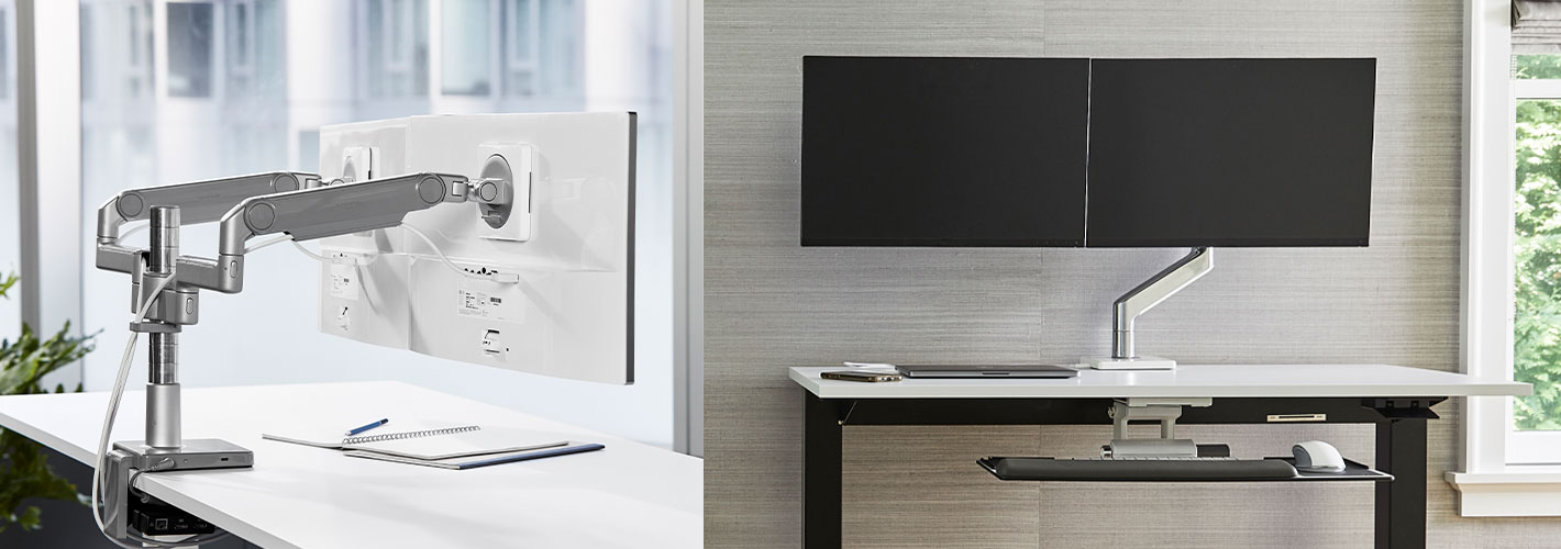 Bracci per monitor e dock integrati