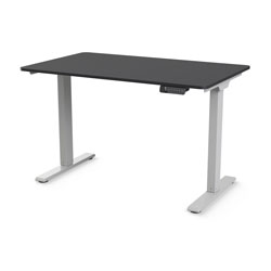 eFloat Go 2.0, 737 mm x 1473 mm Piano in laminato nero e base argento