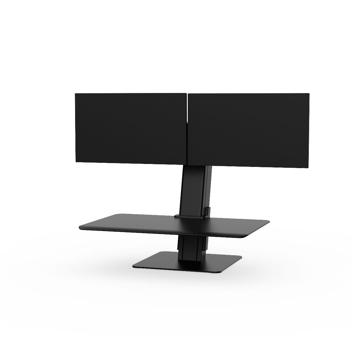 QuickStand Eco, monitor doppio, nero
